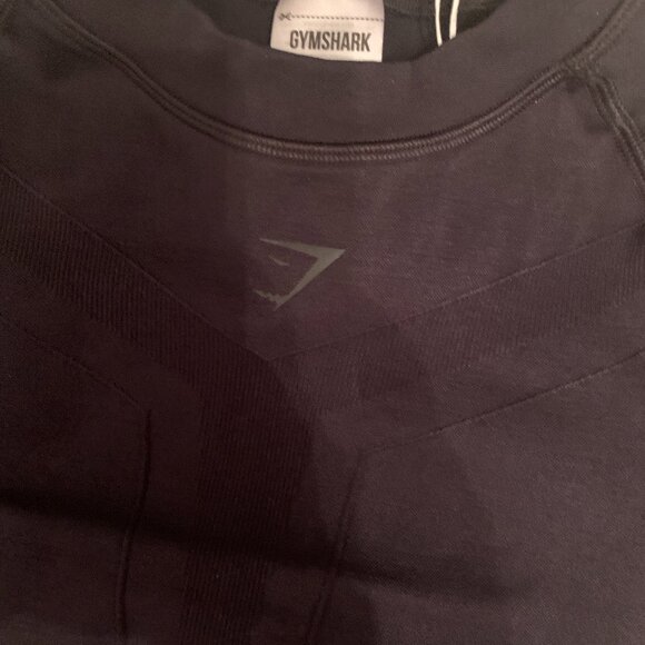 BNWT GYMSHARK Activate Long Sleeve Top Black Sold Out XS - Picture 5 of 7